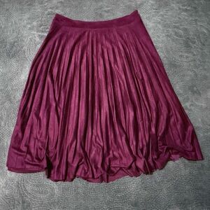 Liz Claiborne Rich Plum A-Line Skirt